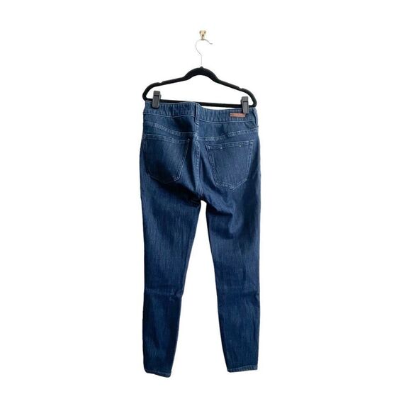 Anthropologie Pilcro High-Rise Denim Leggings Dark Blue Wash Jeans Women's 27 - Picture 3 of 12